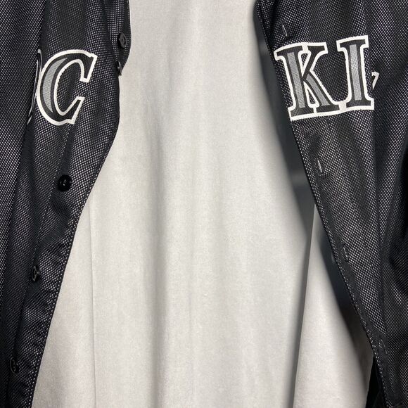 Colorado Rockies Majestic Black Lined Jersey Black Tag 90s Mens Size XL MLB - Picture 3 of 4